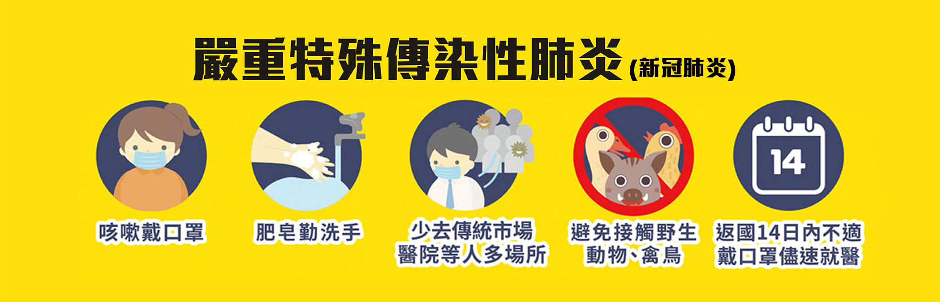 武漢肺炎要注意